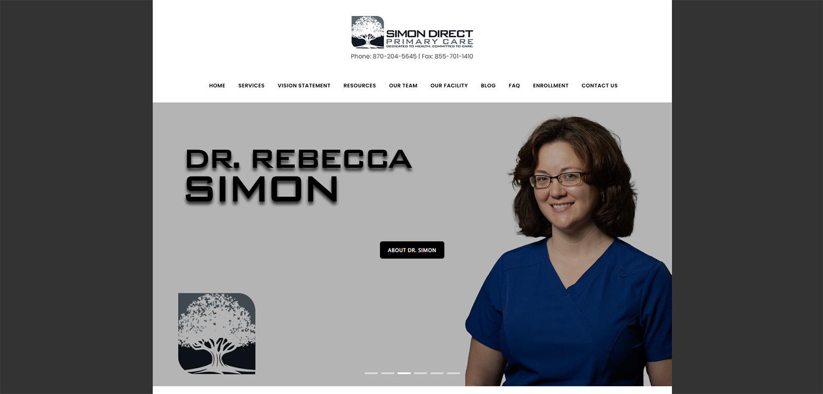 Screenshot of project